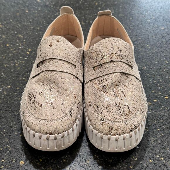 Ilse Jacobsen Tulip Platform Loafers. Wheat. Size 39/US 9. - Picture 3 of 10